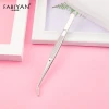 Stainless Steel silver color curved shape  Nail Art Nippers Tweezers