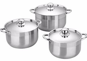 Stainless steel single bottom casserole cooking pots