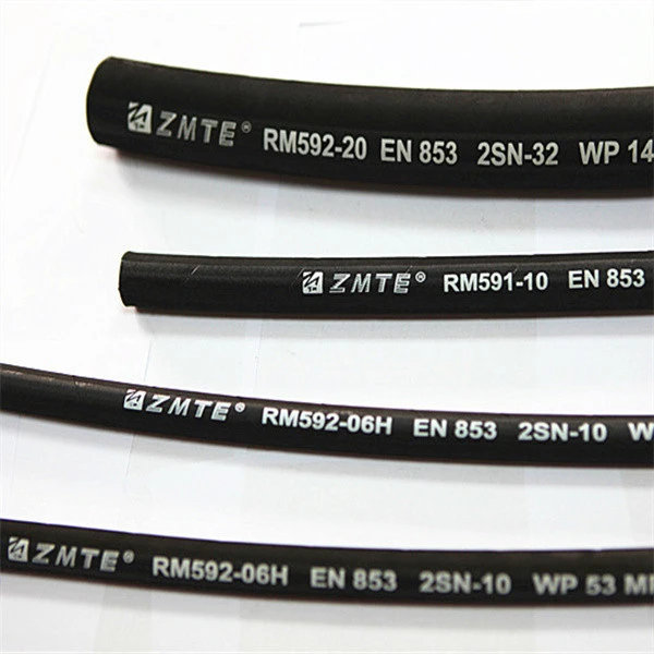 Stainless wire braided R1 hydraulic rubber hose