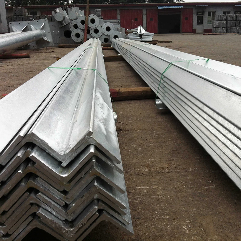 Standard sizes and thickness galvanized hot dip galvanised steel angle iron bar price