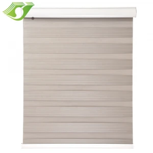 STARDECO indoor day and night zebra shade blackout motorized window blinds china window zigbee blinds smart motor sun curtain