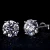 Import starsgem moissanite diamond 1.5 carat 14K white gold stud earrings with 7.5mm round moissanite stone from China
