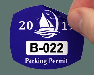 Static Cling Parking Permit Stickers for Windshields and Windows