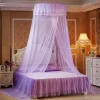 Steel wire Support hanging queen size princess bed mosquito net