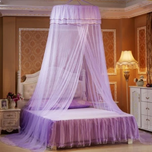 Steel wire Support hanging queen size princess bed mosquito net