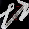 Stock items ribbon belt bridal crystal beaded wedding belt