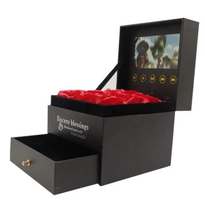 STOCK video brochure box luxury video presentation box supplier video display box