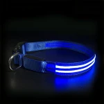 Stocked Feature Light Up Pet Collars Leashes LED Rechargeable USB Dog Collar