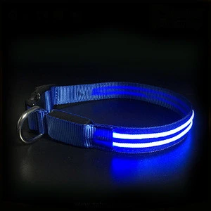 Stocked Feature Light Up Pet Collars Leashes LED Rechargeable USB Dog Collar