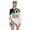 sublimation spandex cheerleading uniforms designs