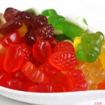 Sugar free fiber vitamin gummy candy bear