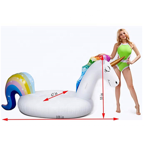Summer pool toy Giant Inflatable Unicorn Pool Float beach pool party lounge for Kids and Adults,water play equipment