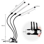 Super Adjustable 27W 54 LED Bulbs led bar grow light with Red, Blue Spectrum, 3/6/12H Timer Grow Lights for Indoor Plants