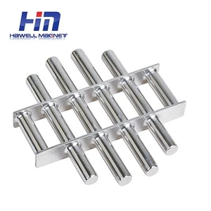 Super strong neodymium bar magnet ndfeb magnetic grate   and magnetic separator price