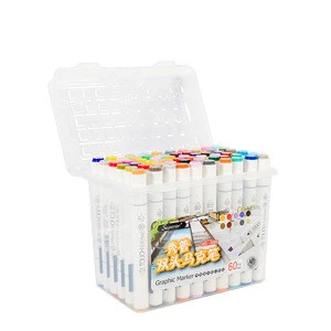 Superior Art Markers 120 Colors Dual Tips Permanent Marker Pens  Highlighters with Carrying Case for Drawing Sketching