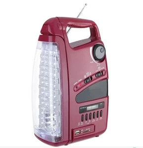 Supermarket Hotsale Europe Portable Tool LED Emergency light with FM Radio
