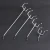 Import Supermarket small metal wall single line chrome wire pegboard hooks for Supermarket Shelf from China