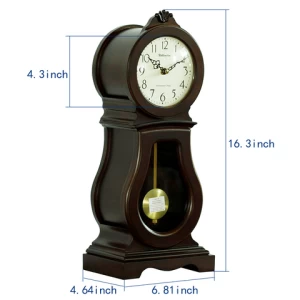 T20238 Weilingdun Music Hourly Chiming High Quality Table Clock Europe Antique Wooden Mute Quartz Desktop Clock