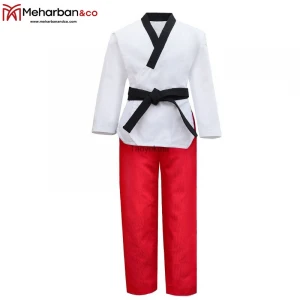 Taekwondo-Uniform Suits Black Kids Adult Male Cotton