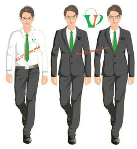 tailor made bank uniform for men , Vinh Phap uniform in viet nam, cheap price uniform