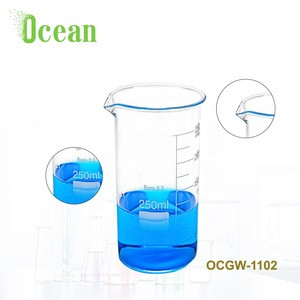 Tall high form beaker for school laboratory glassware with different type