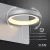 Import Tania VMW17300BL 6&quot; Rotative Integrated LED Wall Sconce Lighting Fixture in Black from USA