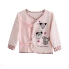 TC6007 wholesale infant top clothes with button baby cotton underwear