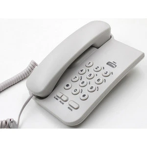 Telephone handset hot sells basic corded business telephone white colour corded telephone