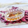 The Clear Glass Oval Platter Serving Tray or Glass Dishes Plate for the Restaurant Glass Serveware