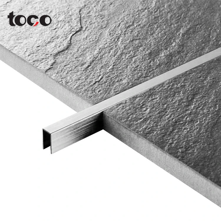 toco Furniture  Gold Brass Edge Stainless Steel Chrome Eedging Decorative Metal Strips U Shaped Tile Trim