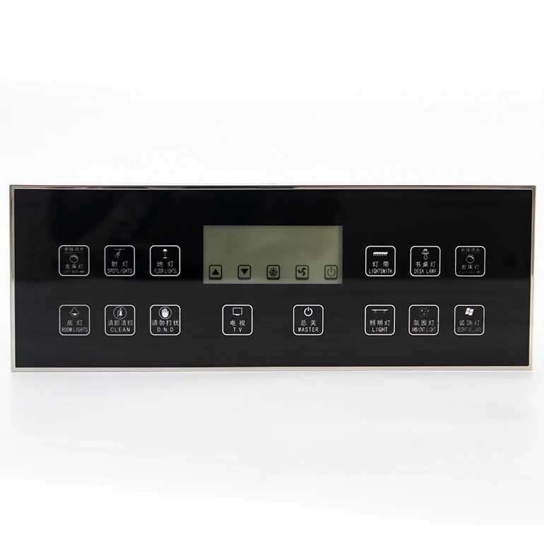 Touch glass  thermostat curtain led lighting switch bedside panel of RS485