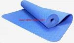 TPE yoga mat with printing, Logo printing TPE yoga mat