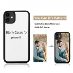 Tpu Pc 2D Blank Sublimation Printing Cell Mobile Phone Case Back Cover For Iphone 11