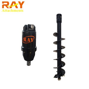 Tractor mounted post hole digger earth auger / Post hole digger for excavator