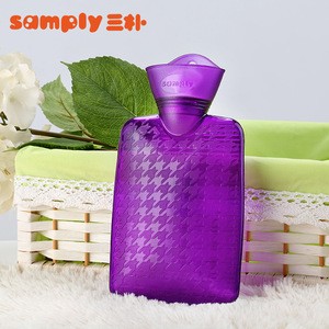Transparent security explosion Proof pvc hot water bottles