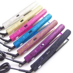 Travel Home Salon Tool Suitable for All Hair Types Diamond Hair Straightener Makes Hair Shiny & Silky Heats Up Fast Beauty