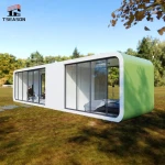 Tseason 20ft 40ft Outdoor Modern Popular Prefab House Tiny House Mobile Working House Office Pod Apple Cabin
