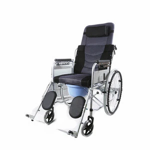 UJOIN 2020 foldable rehabilitation therapy supplies toilet recliner reclining disabled commode wheelchair