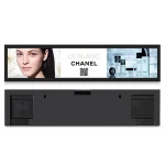 Ultra Bezel Wide Advertising Display Stretched Bar Lcd Digital Signage For Supermarket Shelf