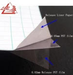 Ultra Clear One Side Removable Double sided Adhesive PET Tape 25 Inch Jumbo Roll Film