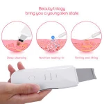 Ultrasonic Skin Scrubber Deep Face Cleaning Machine Peeling Shovel Facial Pore Cleaner Face Skin Scrubber Lift Machine