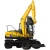 Import Unique china wheeled excavator with air conditioner for digging cable pit from China