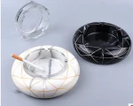 Unique Nordic Resin Creative Marble-like Modern Ashtray Home Decor Gift