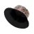 Unisex new PU snake pattern fisherman  summer leisure double-sided wear basin hat outdoor shade fisherman bucket hat
