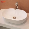 UPC modern toilet handmade white solid surface marble stone vessel bathroom sink