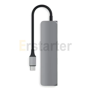 USB C Hub Type-c 4 in 1 Slim Multi-Port Adapter 4K hd-mi 2usb port 3.0 high speed usb hub for macbook