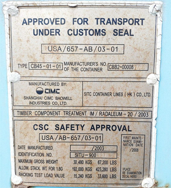 Buy Used Empty Container Shipping Container from Tianjin Ocean Success ...