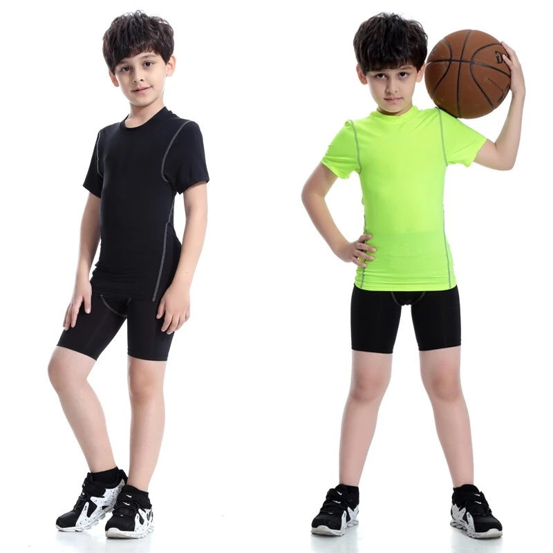 Vedo Kids Fitness Wear Custom Logo Polyester Unisex Training Basketball Football Yoga Clothing Kids Fitness Apparel Base Layer