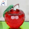 Vivid Blue Crystal Glass Apple for Decorations and Gift ZWM023