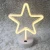 Import Warm White Star Shape LED Neon Night Light with Base Neon Light Lamp Battery USB Powered from China